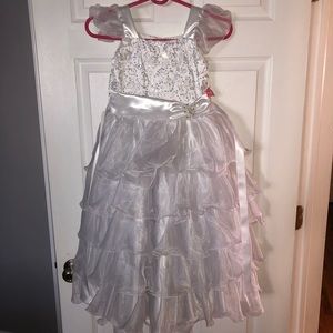 Kids White Communion/Flower Girl Dress
